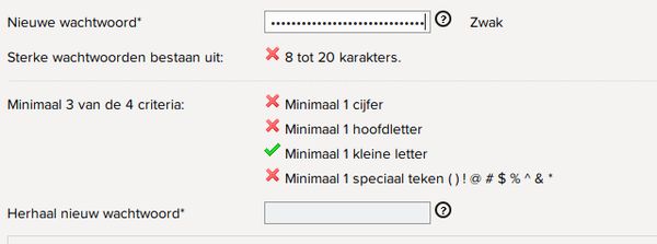 ASN Bank dumb password rule screenshot